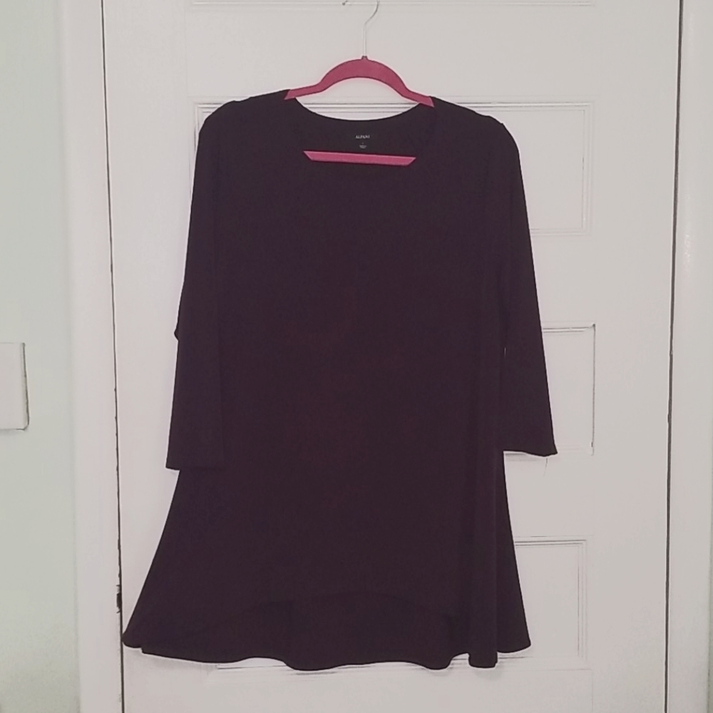 Alfani Solid Purple Swing Top